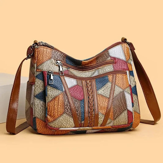 Dalia™ | Bolso de mano de piel con mosaico