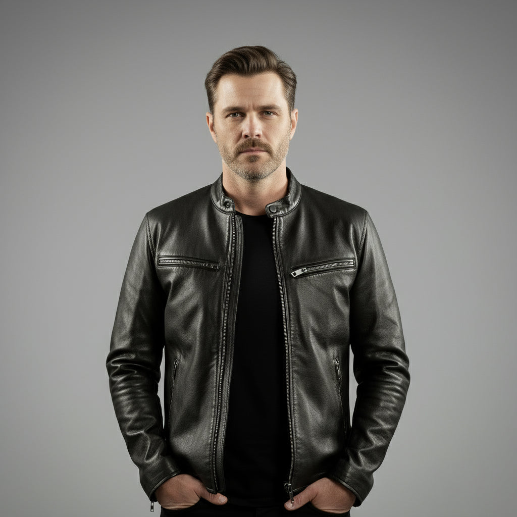 Luna | Cazadora de cuero premium