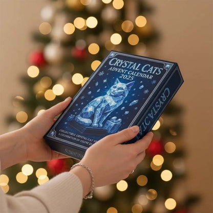 🌲Calendario de Adviento de Gatos de Cristal 2025 - Regalo de Navidad🎅🏻