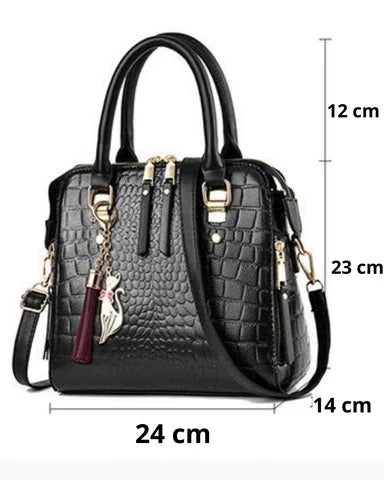 Nomah™ | Bolso con textura de cocodrilo