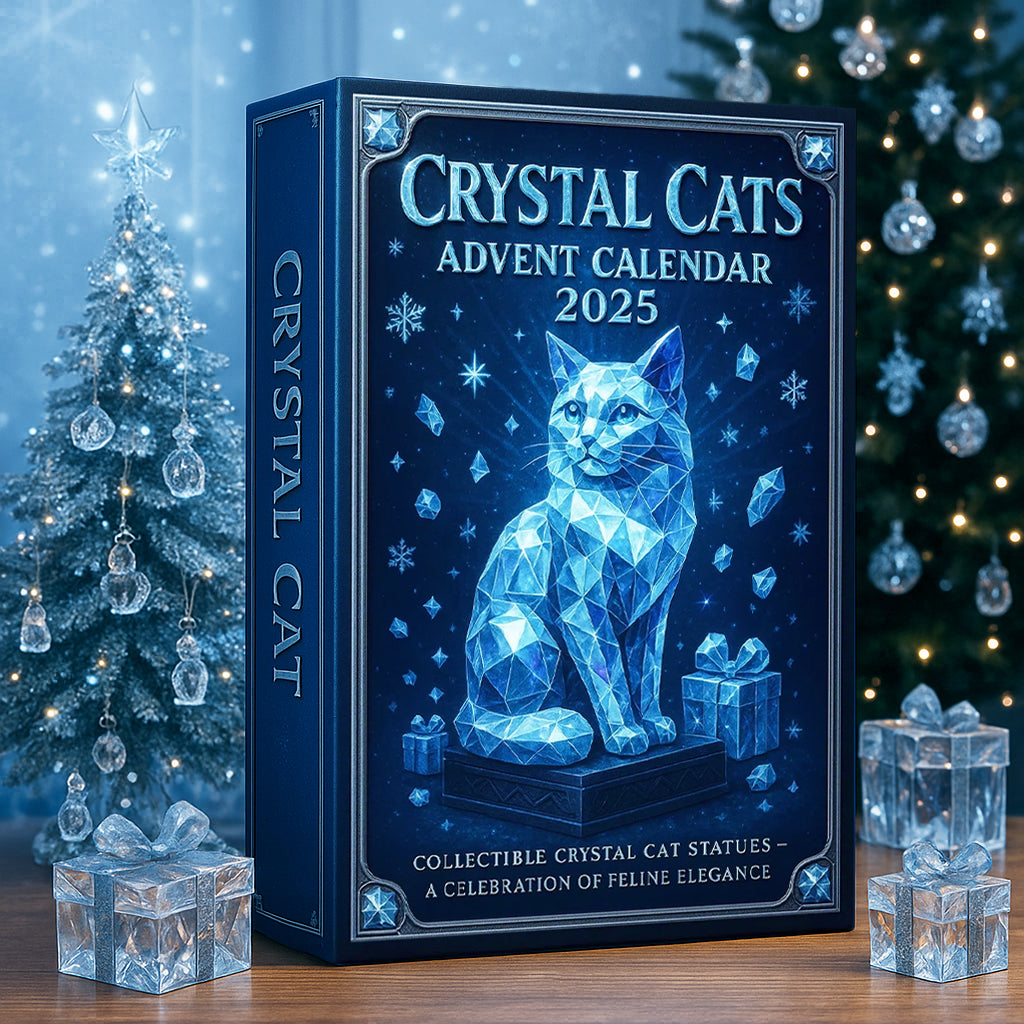 🌲Calendario de Adviento de Gatos de Cristal 2025 - Regalo de Navidad🎅🏻