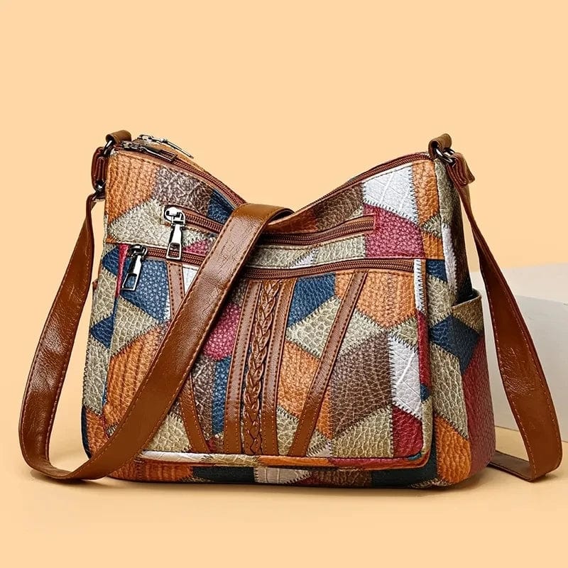 Dalia™ | Bolso de mano de piel con mosaico