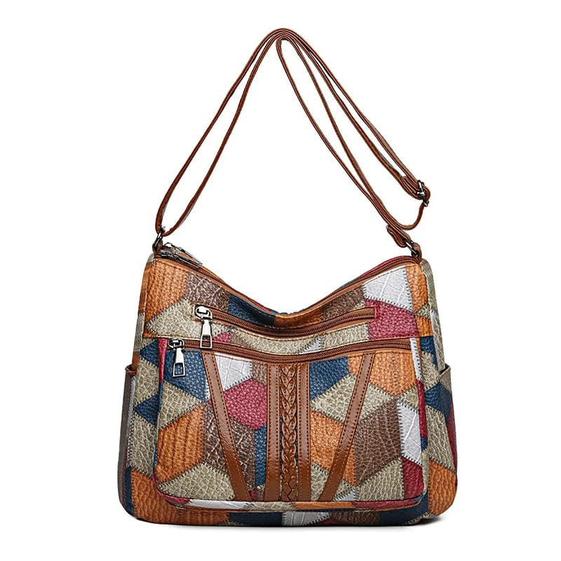 Dalia™ | Bolso de mano de piel con mosaico