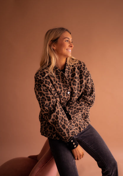Leo™ | Chaqueta bomber de leopardo
