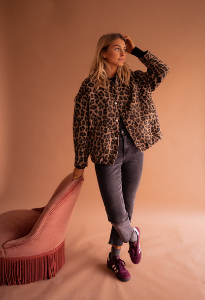 Leo™ | Chaqueta bomber de leopardo