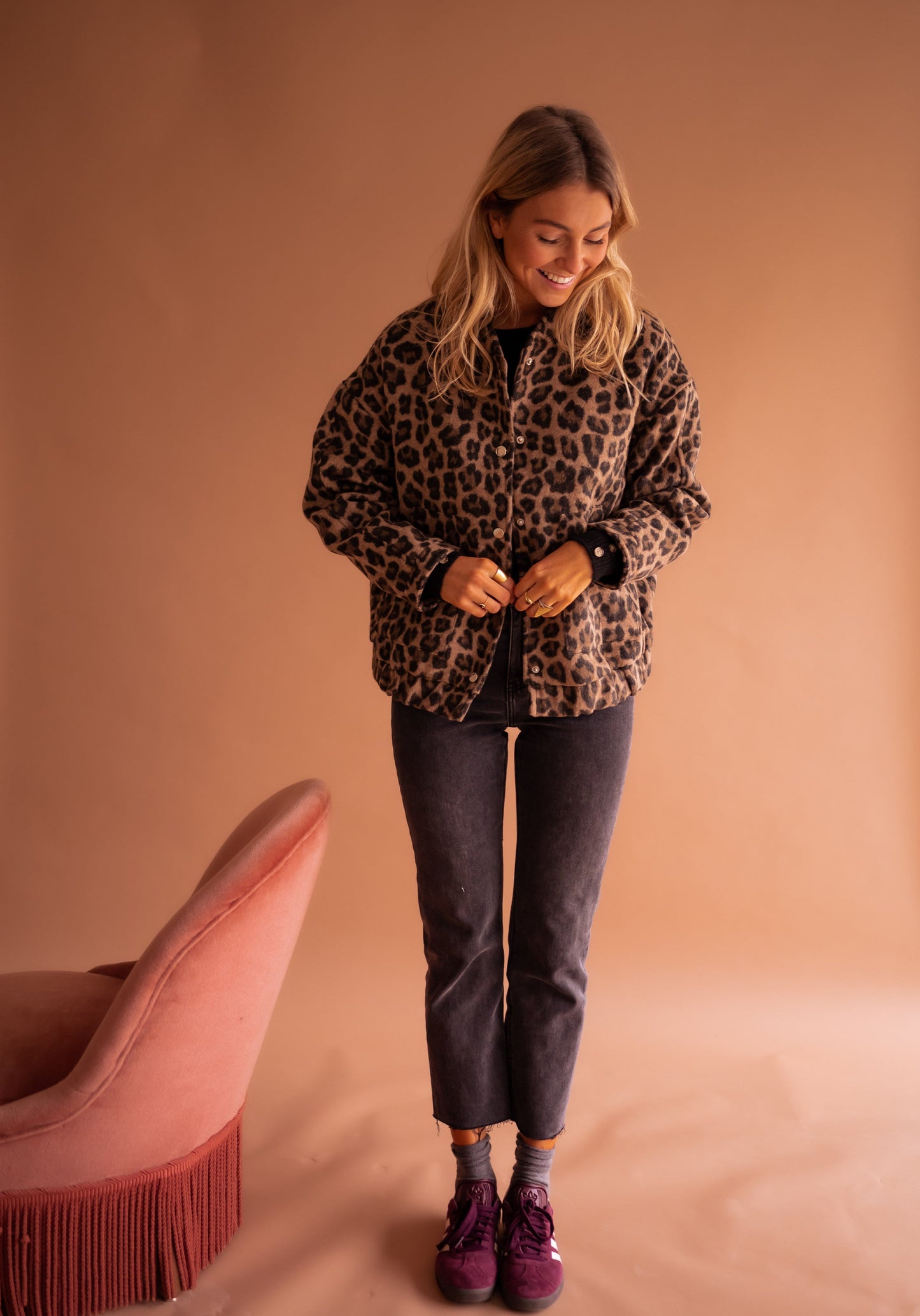 Leo™ | Chaqueta bomber de leopardo