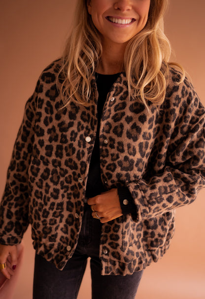 Leo™ | Chaqueta bomber de leopardo