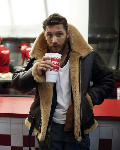 King | Chaqueta de cuero acolchada