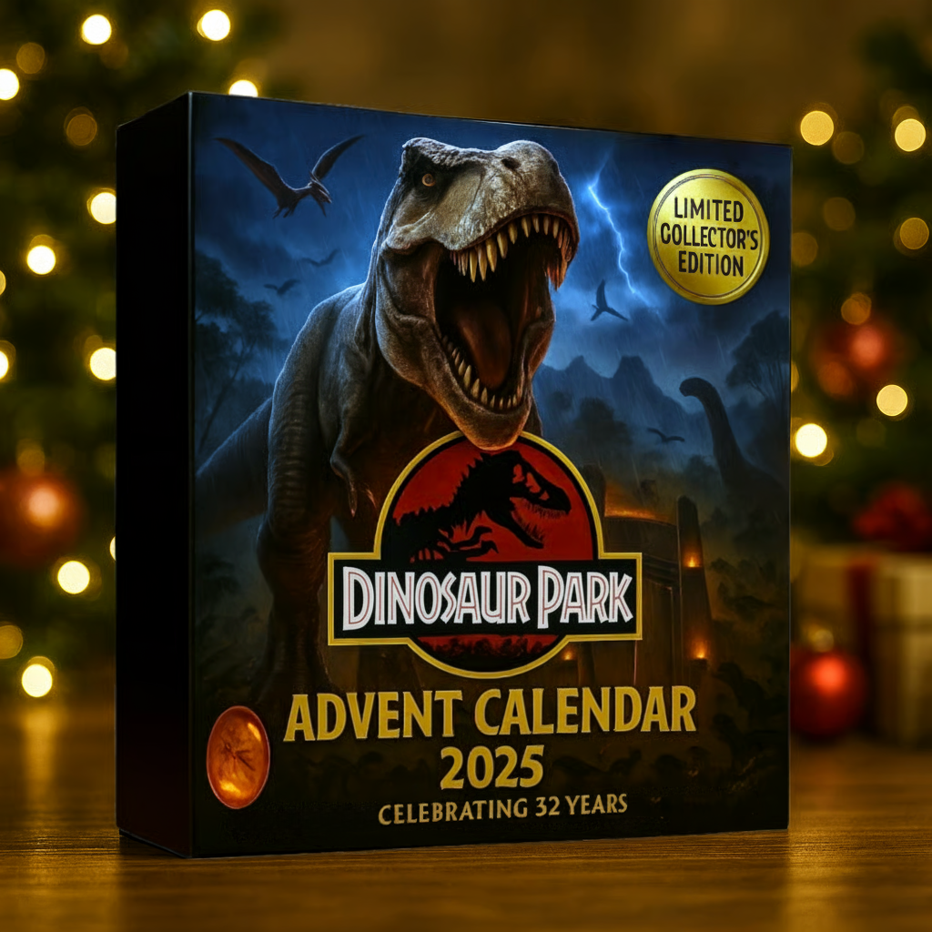 Calendario de Adviento del 32º Aniversario del Parque de los Dinosaurios – 2025